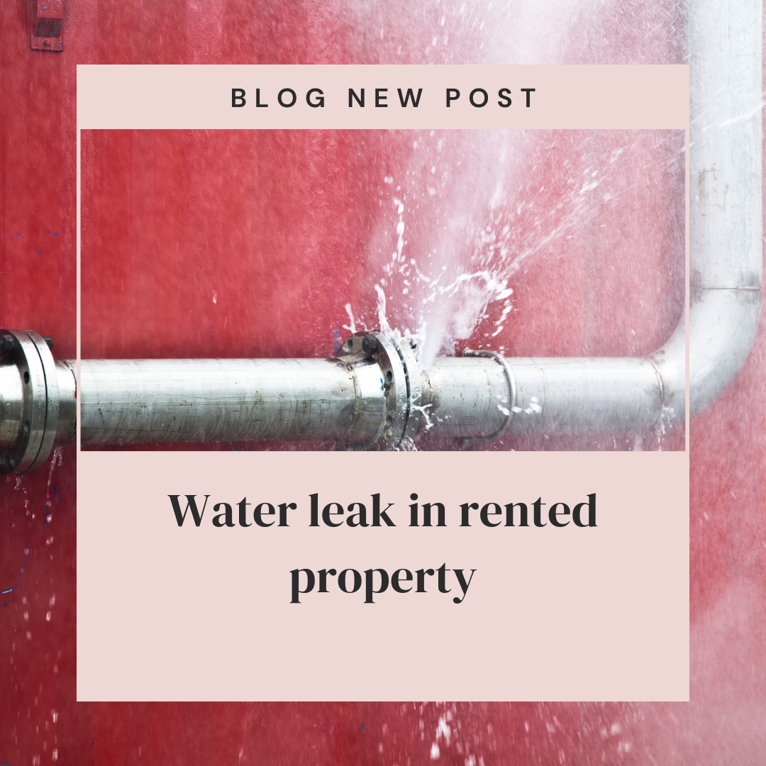 Water leak in rented property