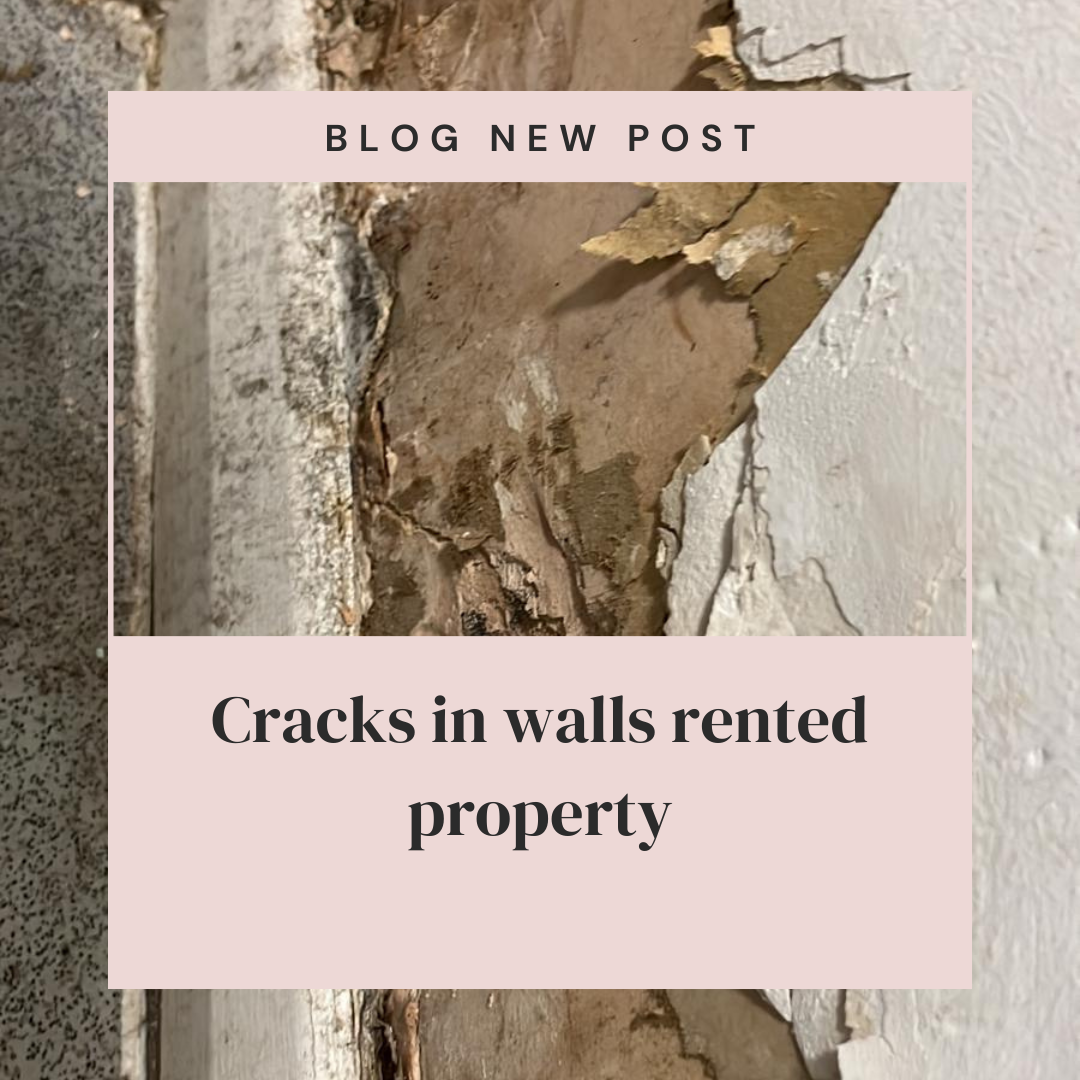 Cracks in walls rented property